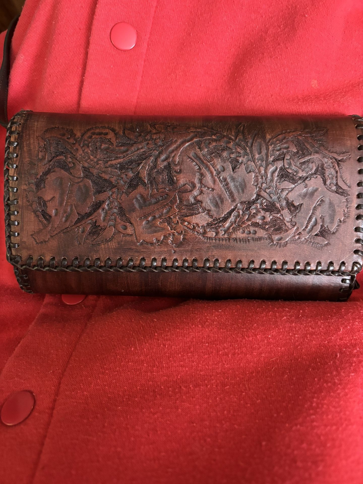 Real Leather Trifold Wallet