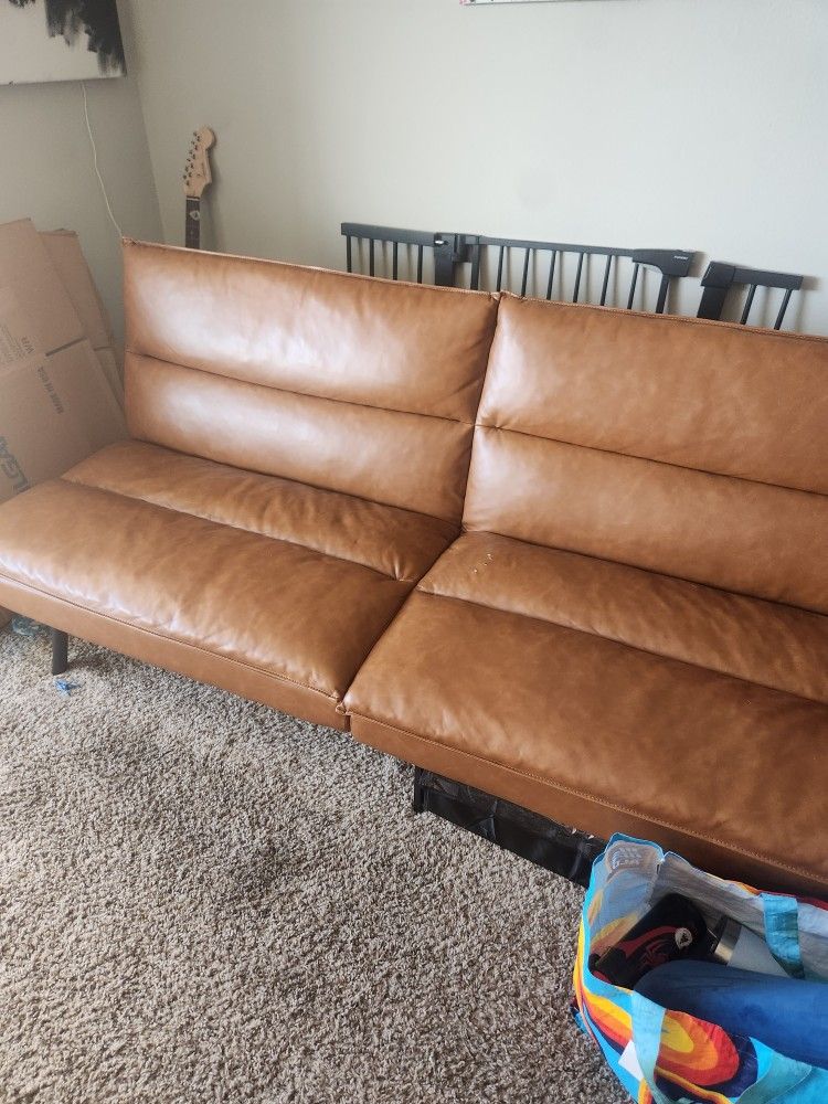 Foldable Brown Couch