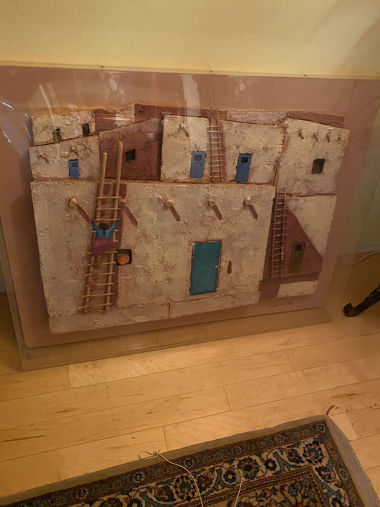 Large Modern Art Work By Roberta Del La Beja