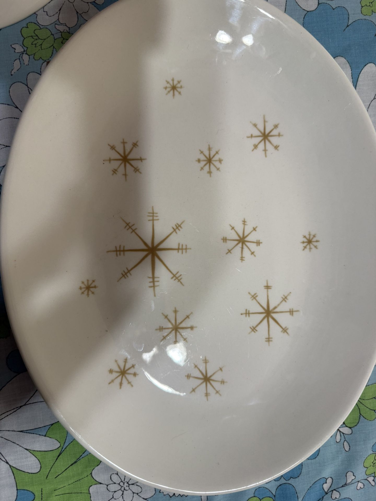 MCM Star Glow Atomic Starburst Platter By Royal China— Price Is Per Platter