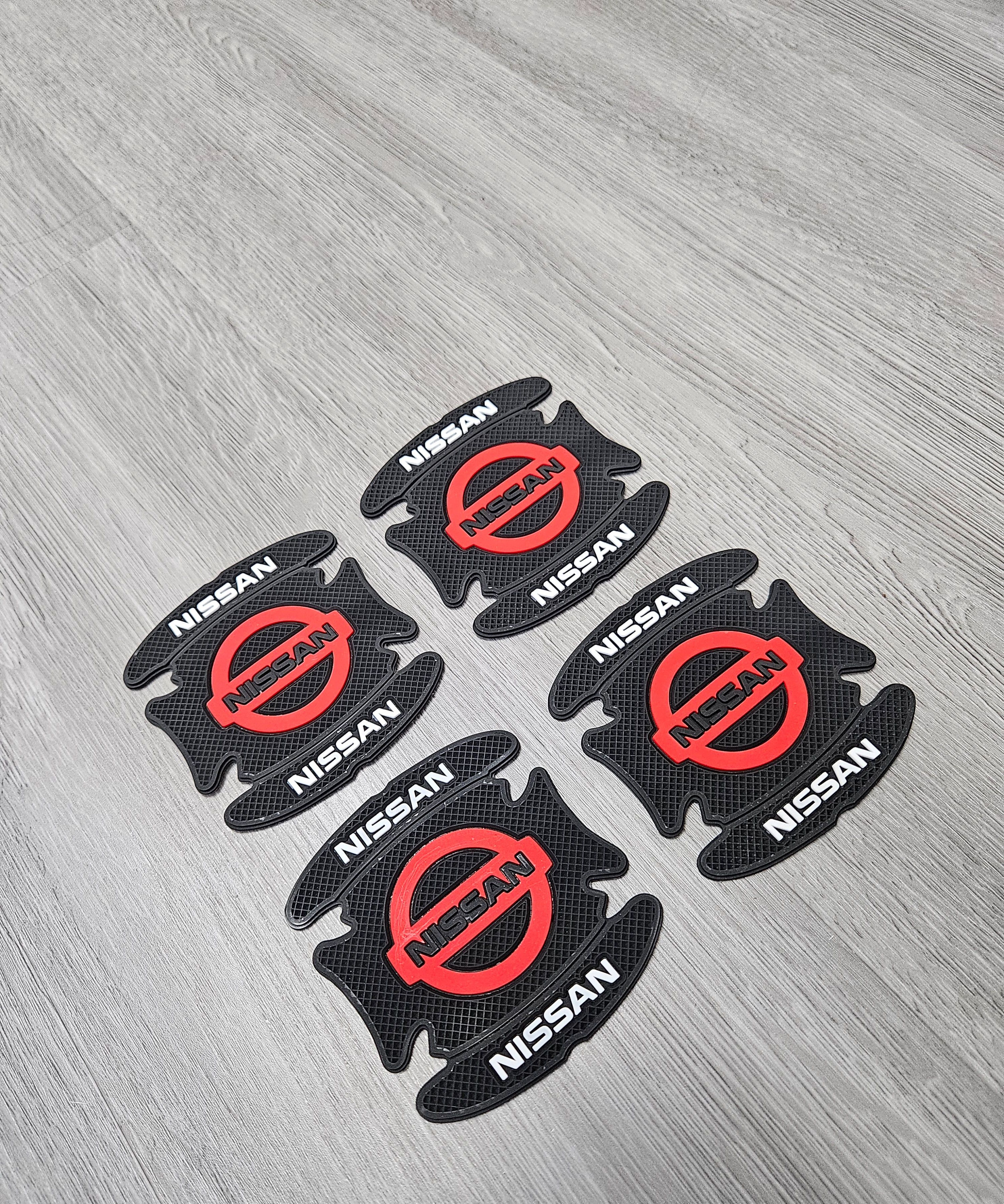 BRAND NEW UNIVERSAL 4PCS NISSAN RUBBER ANTI-SCRATCH DOOR HANDLE BOWL PROTECTOR