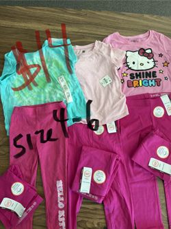 Girl Leggings & Hello Kitty Shirt