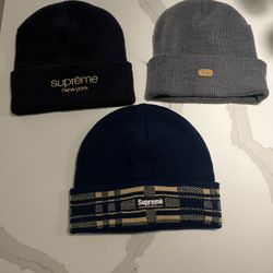 Supreme Beanies (Used But Great Condition)