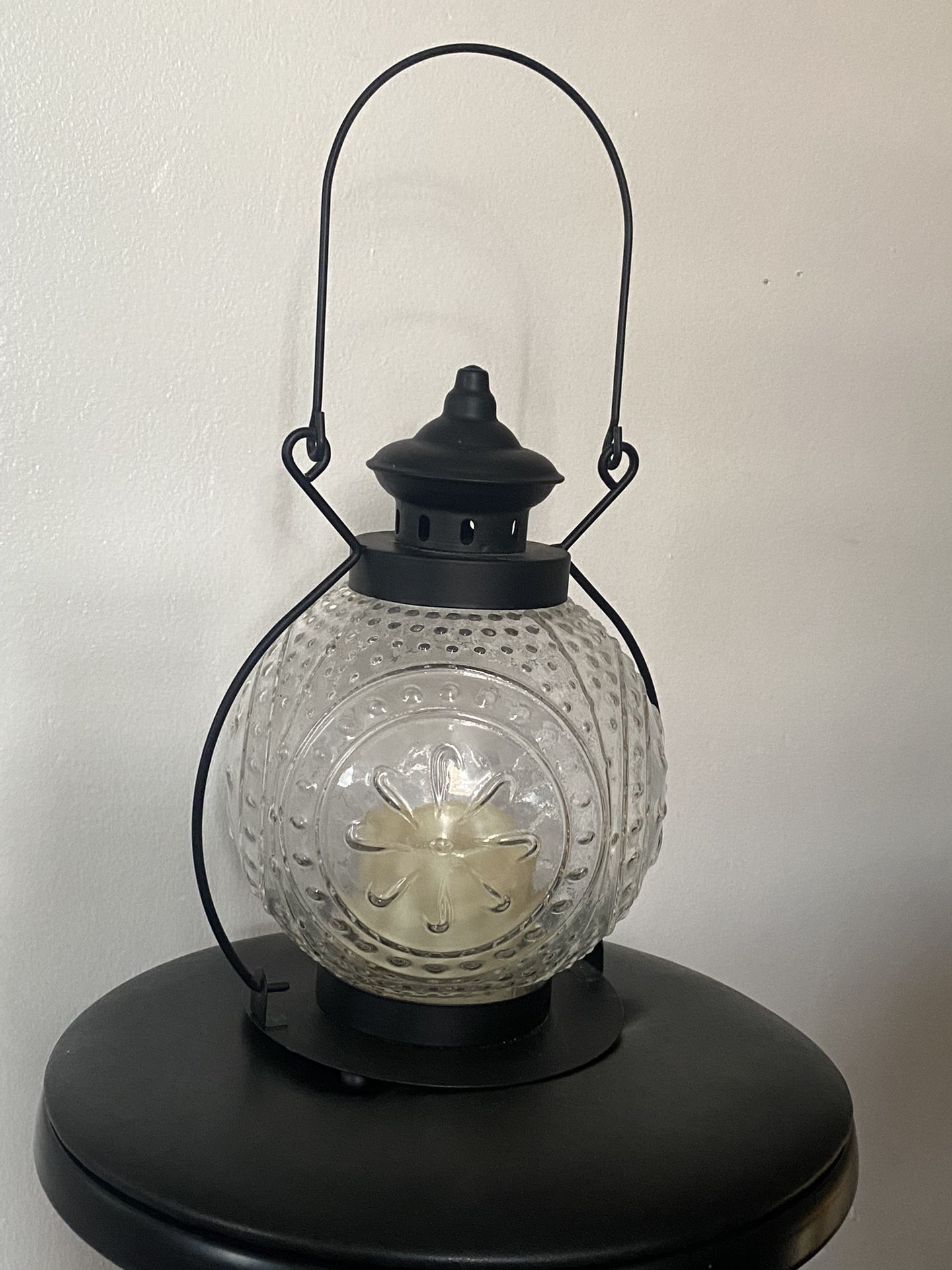 Black Metal LED Lantern