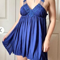 Free People Royal Blue Dress