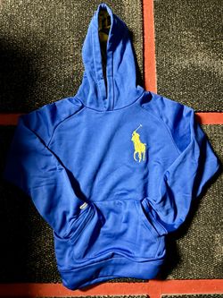 Blue Rugby Poll Hoodie