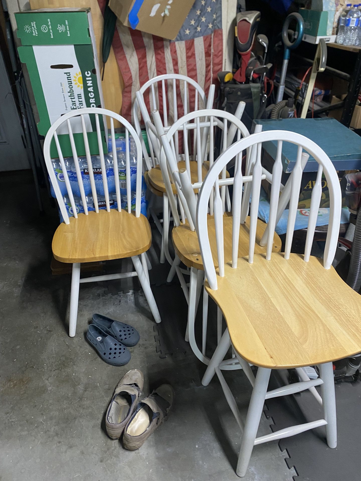 White Kitchen Table Chairs (6) 
