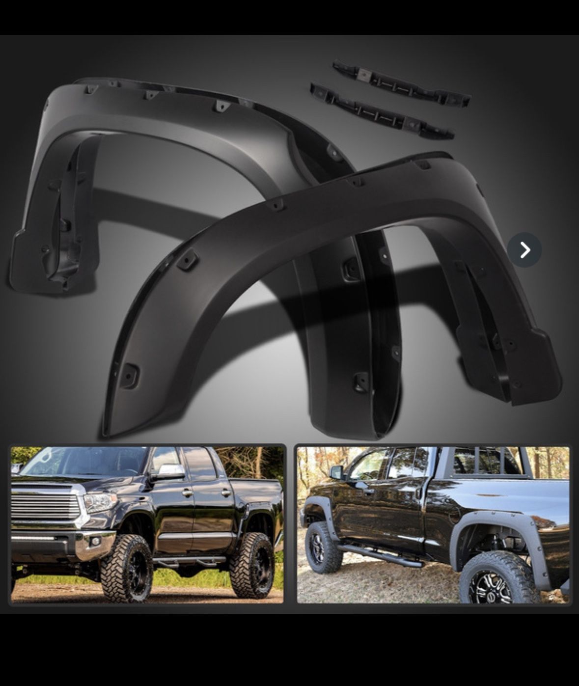 4 Pocket Rivets Fender Fit For Toyota Tundra 2014-2017 New