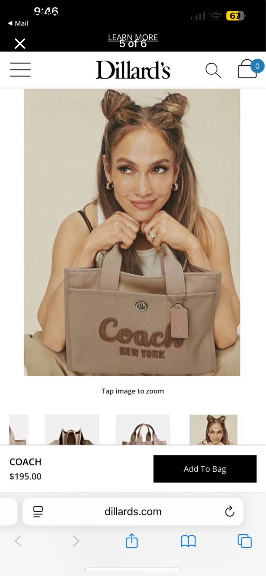 Coach Small Tote Bag