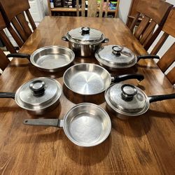 Large Professional Thick Stainless Steel Pots Pans Cookware set