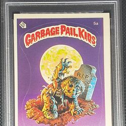 1985 Topps Garbage Pail Kids Series 1 Dead Ted #5a PSA 7 NM (Rare) Vintage 