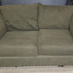 Green sofa