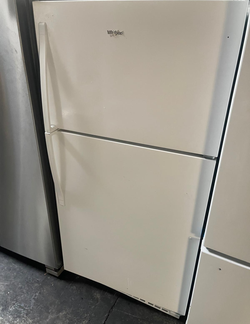 Whirlpool Top Freezer Fridge – White, Adjustable Shelves, Clean
