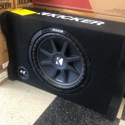Kicker C12 Subwoofer In Down Firing Box