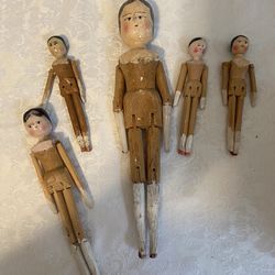 Asian Wooden Dolls
