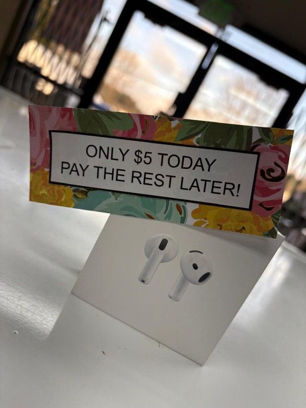 Apple Airpods 4 Wireless Headphones - Pay $1 today and pay the rest later -
