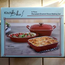 Porcelain Enamel Baking Set