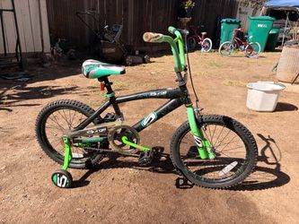 Black and Green Children’s Bike