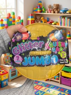 Jumbo Glitter Squishy Ball 7 Inch