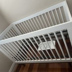 White Baby Crib