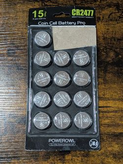 Powerowl CR2477 3V Coin Cell Batteries (13-Pack) - New