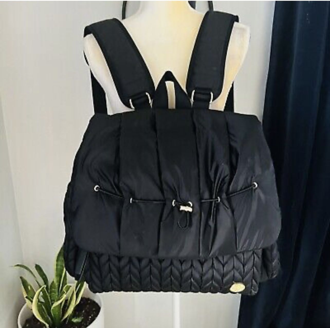 Happ brand Levy Backpack Black/ Diaper Bag 