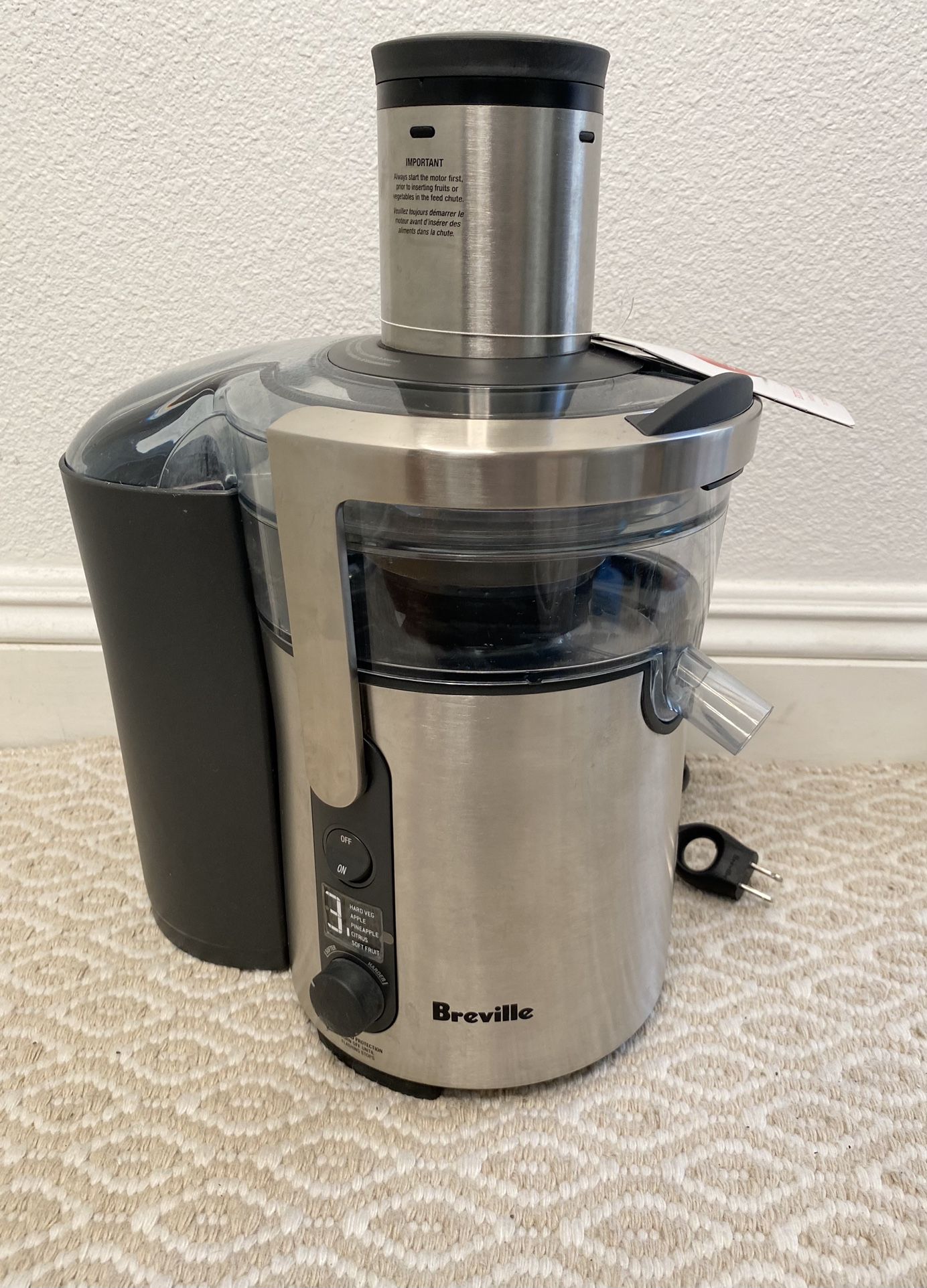 Breville The Juice Fountain Multi-Speed BJE510XL 5 Speed Stainless Steal Juicer
