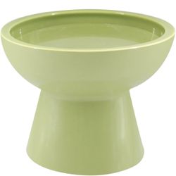 Elevated Cat Food and Water Bowls Set, Extra Wide and Raised Ceramic Cat Feeder, Anti-Vomit Whisker-Free Pressure Cat Feeding Bowl for Kittens Adult C