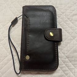 Genuine Leather Wallet & Holds Phone. 