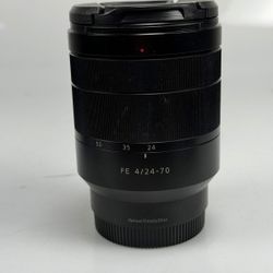 Sony FE 55mm f/1.8 & 24-70mm f/4 Zeiss Lenses (Sony E Mount Full Frame)