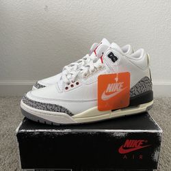 DS Air Jordan 3 White Cement Size 7