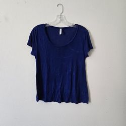 Blue Circular Tee