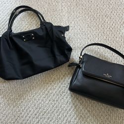 Lot Of 2 Black Kate Spade Purses