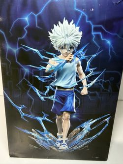 Anime Figures Killua Zoldyck Manga Action PVC Model Collectible Statue w/ box