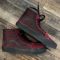 Burgundy Vans High Top Skate Shoes for Sale in Anaheim CA OfferUp