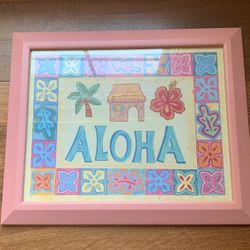 Pottey Barn Aloha poster 
