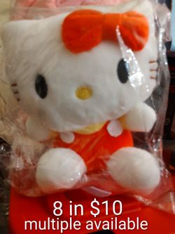 Hello Kitty 8-in plushie $10 each