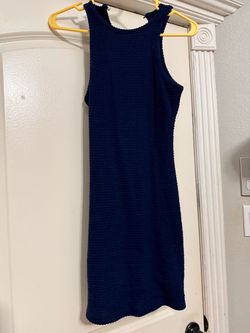 Blue short dress