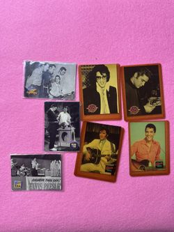 Lot of 7 Vintage 1992 Elvis Presley Trading Cards The River Group Collection Graceland Tour Rockin' the Tube S.R.O. Movies With Celebrities The King o