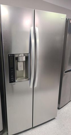 LG Side-by-Side Silver Fridge

