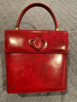 Auth Cartier Red Vintage Hand Bag $700 O.B.O