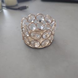 Wedding Table Gold Crystal Tea Light Holders