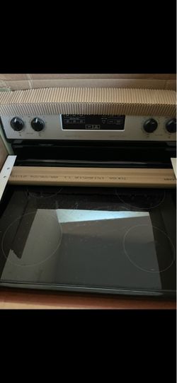 Glass top Satinless Steel stove