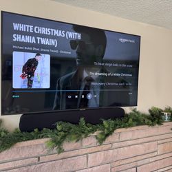 Samsung 50” TV & Yamaha Bluetooth Surround Sound Bar