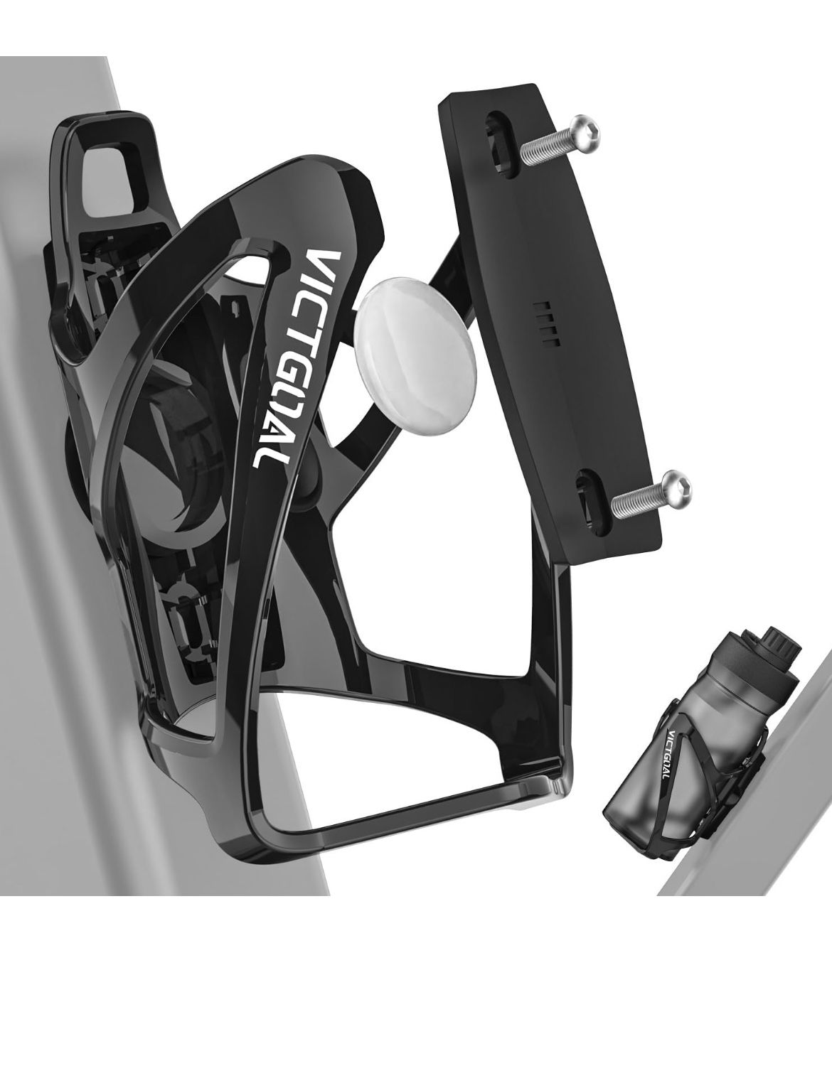 Bike Water Bottle Holder for Airtag Bike Mount Hidden, Anti-Theft Tracker Under Bicycle Water Bottle Holder, Waterproof Secur