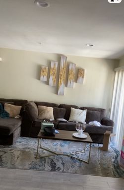 Brown L-Shape Couch!