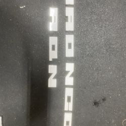 Bronco White Grille Letters (aftermarket)