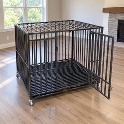 Extra Large Rolling Dog Kennel Cage
