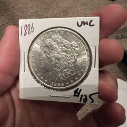 1886 Morgan Dollar Uncirculated 