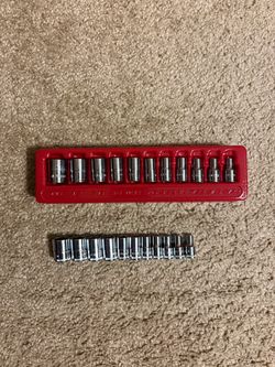 Icon 1/4” shallow metric & SAE socket set - New